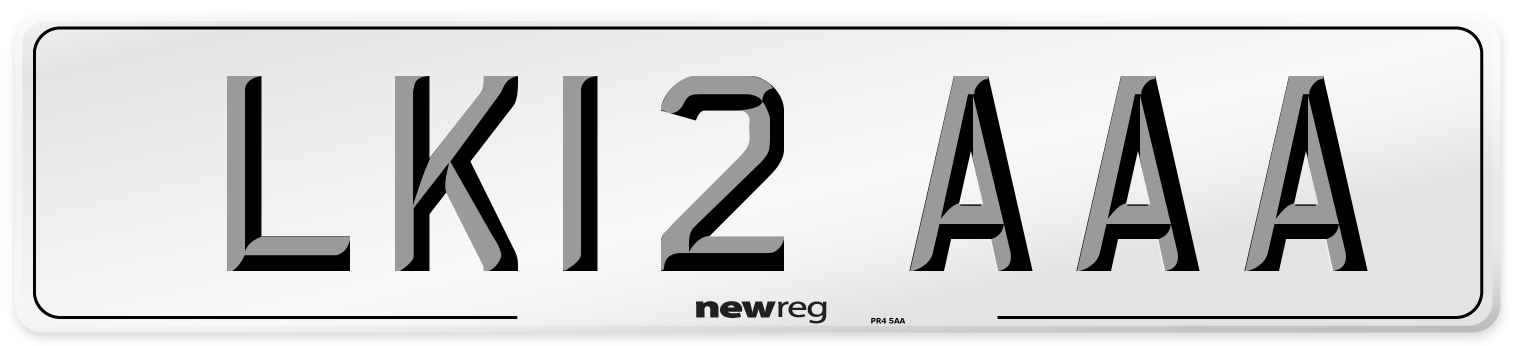 LK12 AAA Number Plate from New Reg